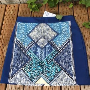 H&M skirt size 6 mini bright blue NWT